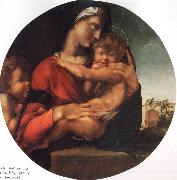 BERRUGUETE, Alonso Madonna and Child with the Young St.Fohn Germany oil painting artist